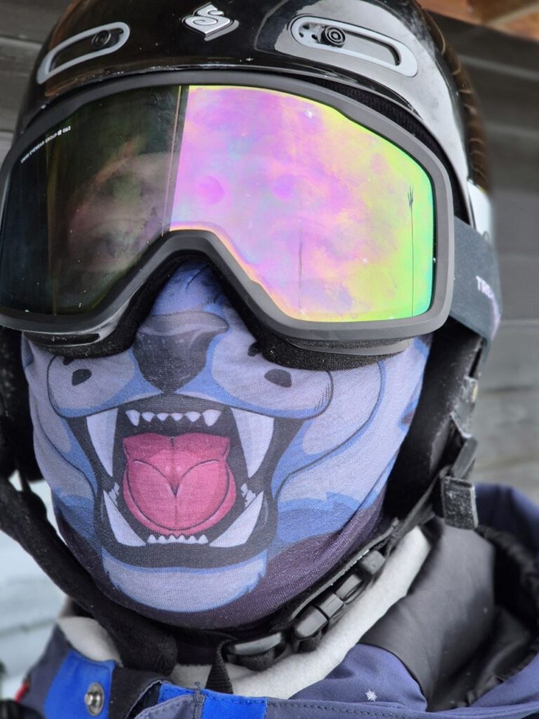 Man wearing our Buff to showcase it