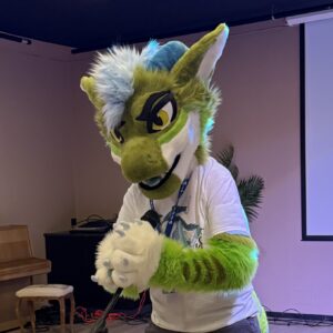 soda in suit